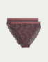 2pk Cleo High Waisted High Leg Knickers